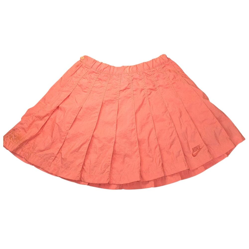Vintage Y2k Nike Pleated Tennis Skirt Orange Size M (10-12)